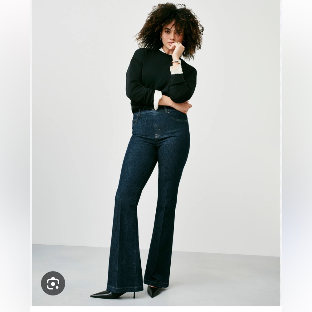 SPANX Dark Indigo Flare Jeans